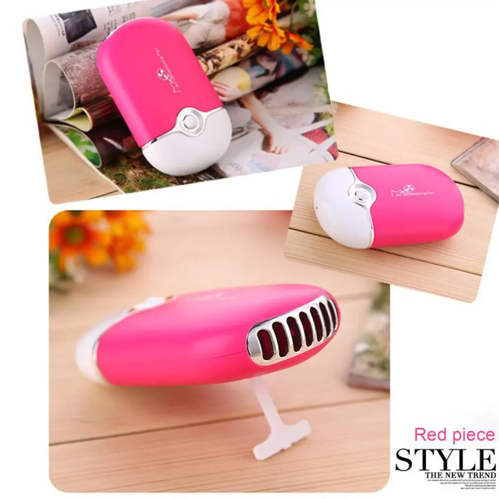 Mini Portable Handheld Desk Air Conditioner 400mAh Lithium Battery Humidification Cooler USB Rechargeable Cooling Fan