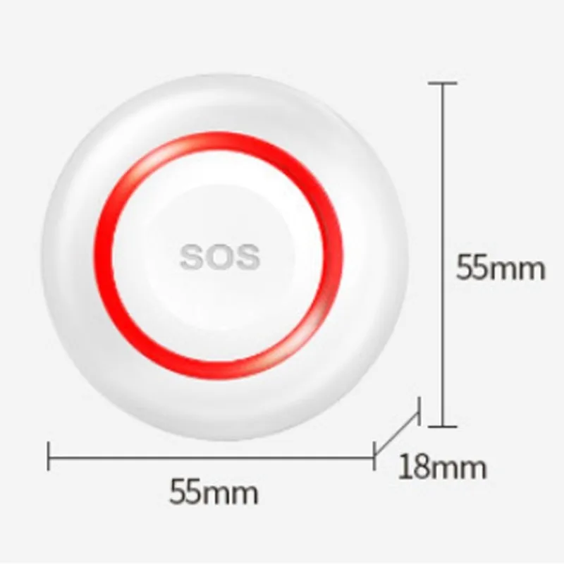 A99E-Tuya Wifi Smart Home SOS Emergency Button Alarm For Handicapped Caregiver Pager Wireless Nurse Alert System For Elderly