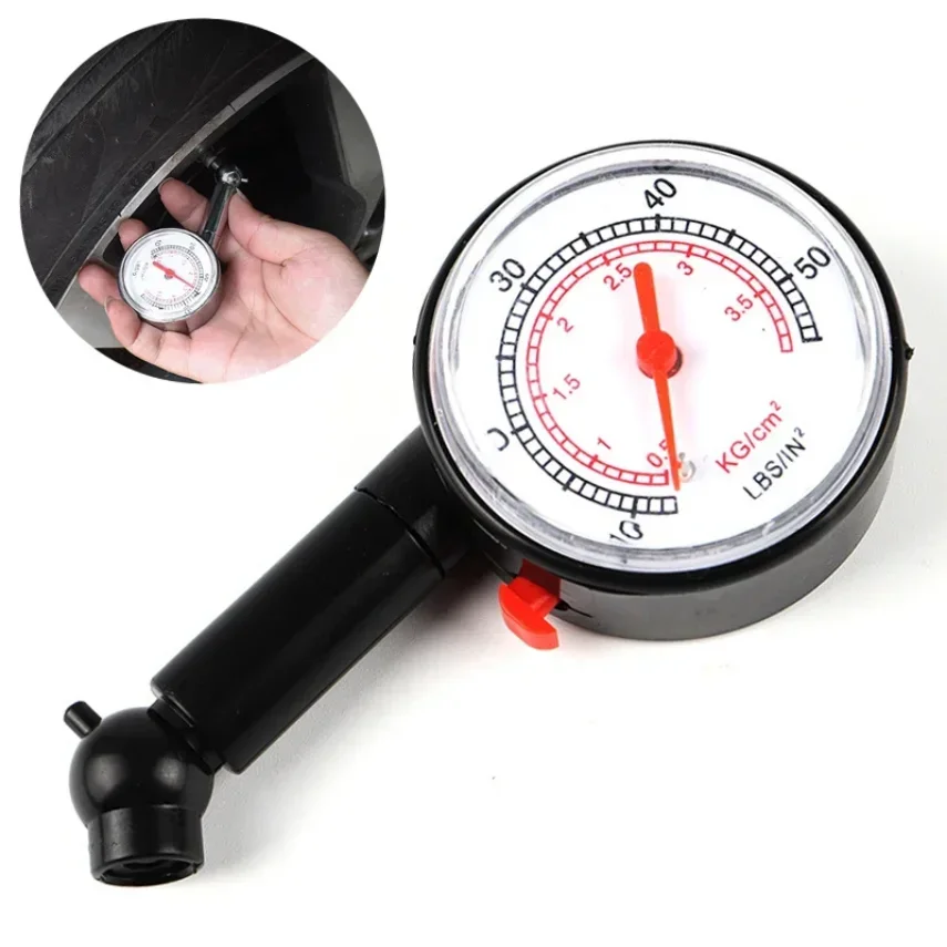 1Pc Mini Car Tire Pressure Gauge Air Pressure Gauge High-precision Motorcycle Truck Bike Tyre Pressure Measurement Tools Black