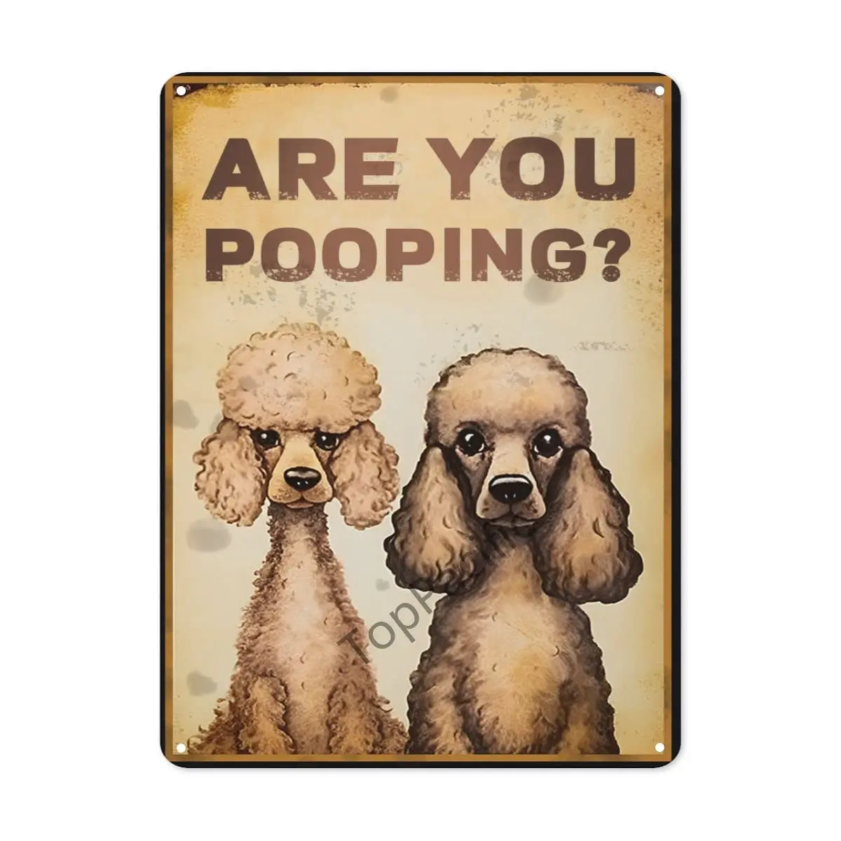 12x8 inches Poodle 