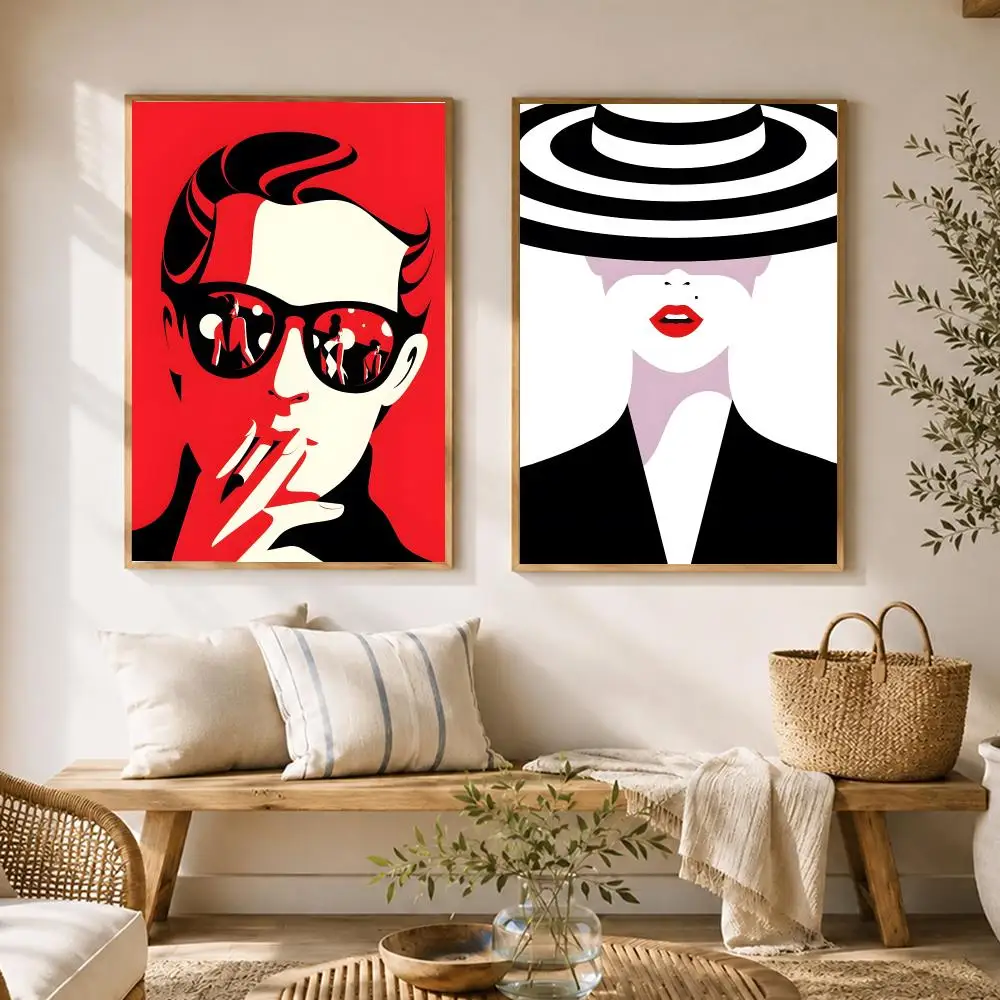 French Artist Malika Favre Poster HD poster wall art self-stick no-residue for home cafe office great gift
