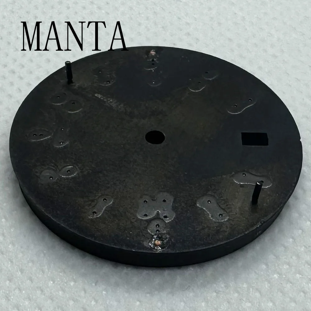 Стерильный циферблат MANTA диаметром 31 мм, механизм NH35, черный, синий, зеленый, белый, детали часов