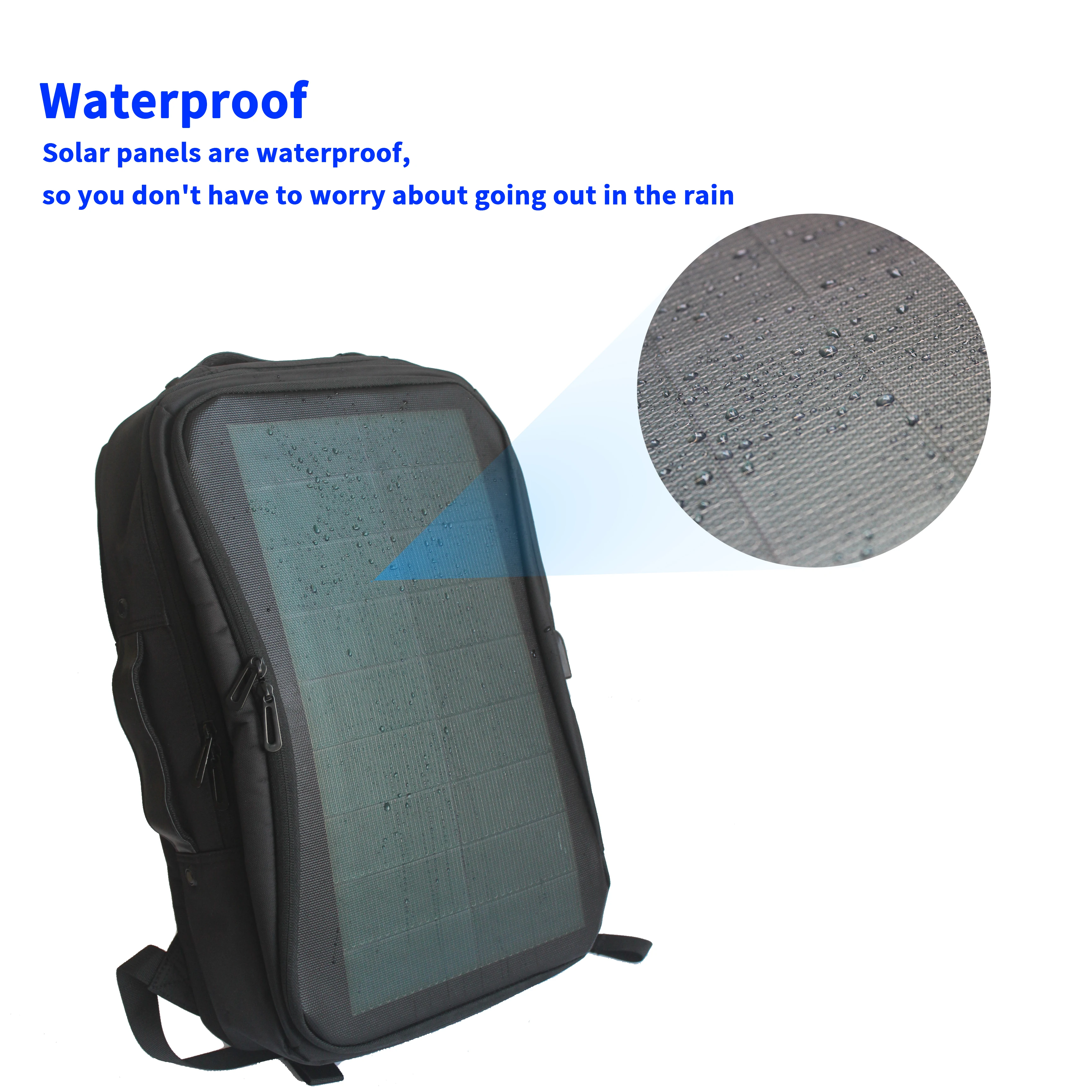 Flexible solar cell backpack 5