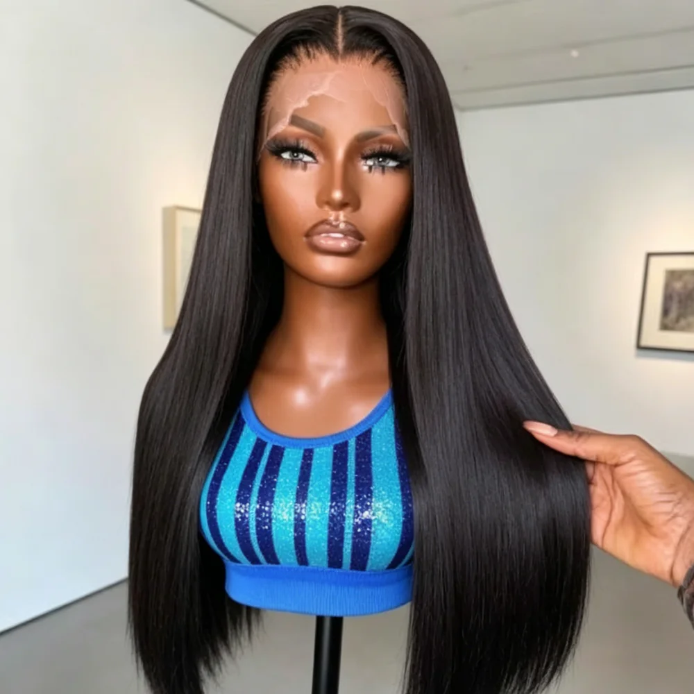 

250% Density Straight Human Hair Wig 13x4 13x6 HD Transparent Lace Front Wigs Pre Plucked Natural Hairline Brazilian Virgin Hair Wigs For Women