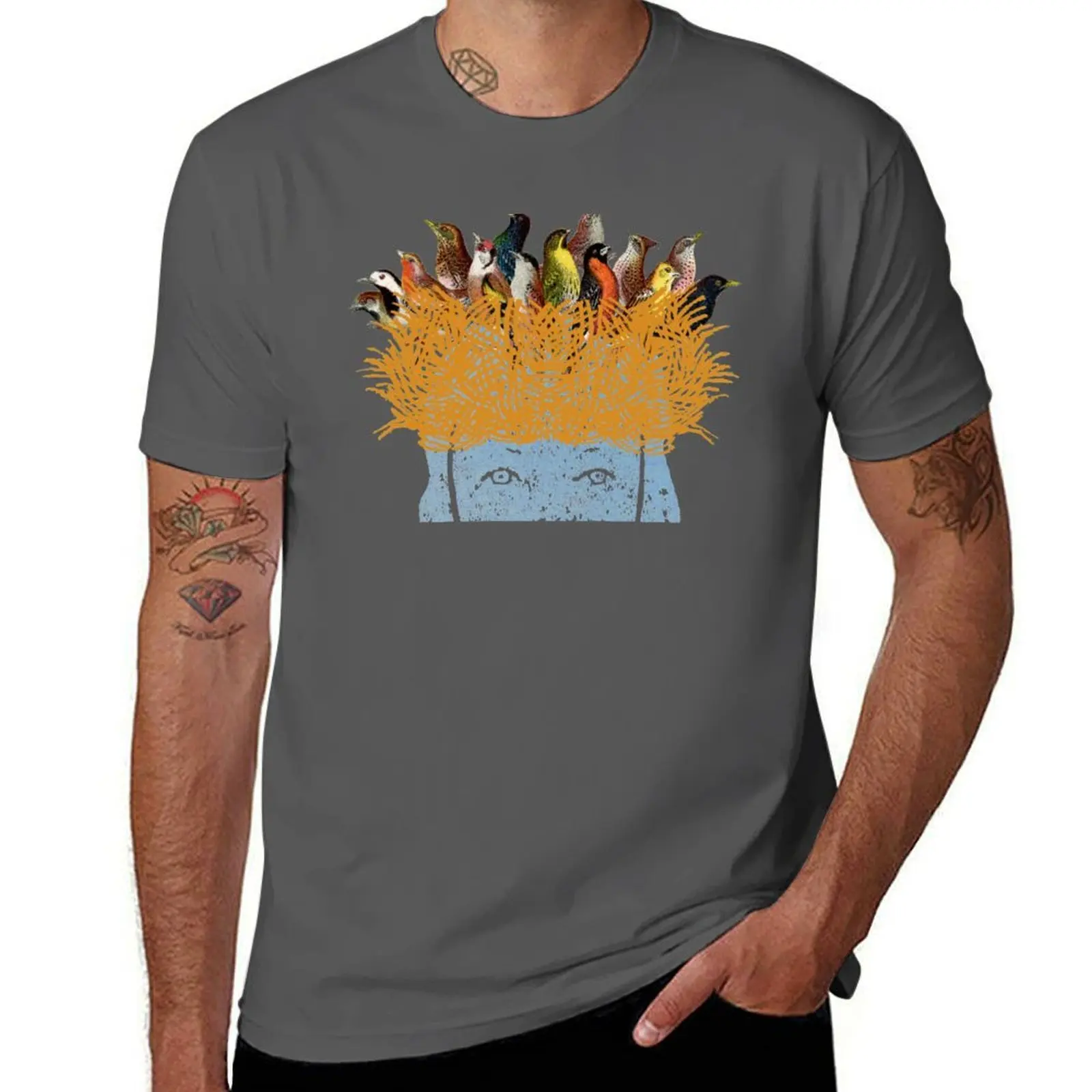 

Bird nest head T-Shirt Basic Casual Wear Short Sleeve Top
