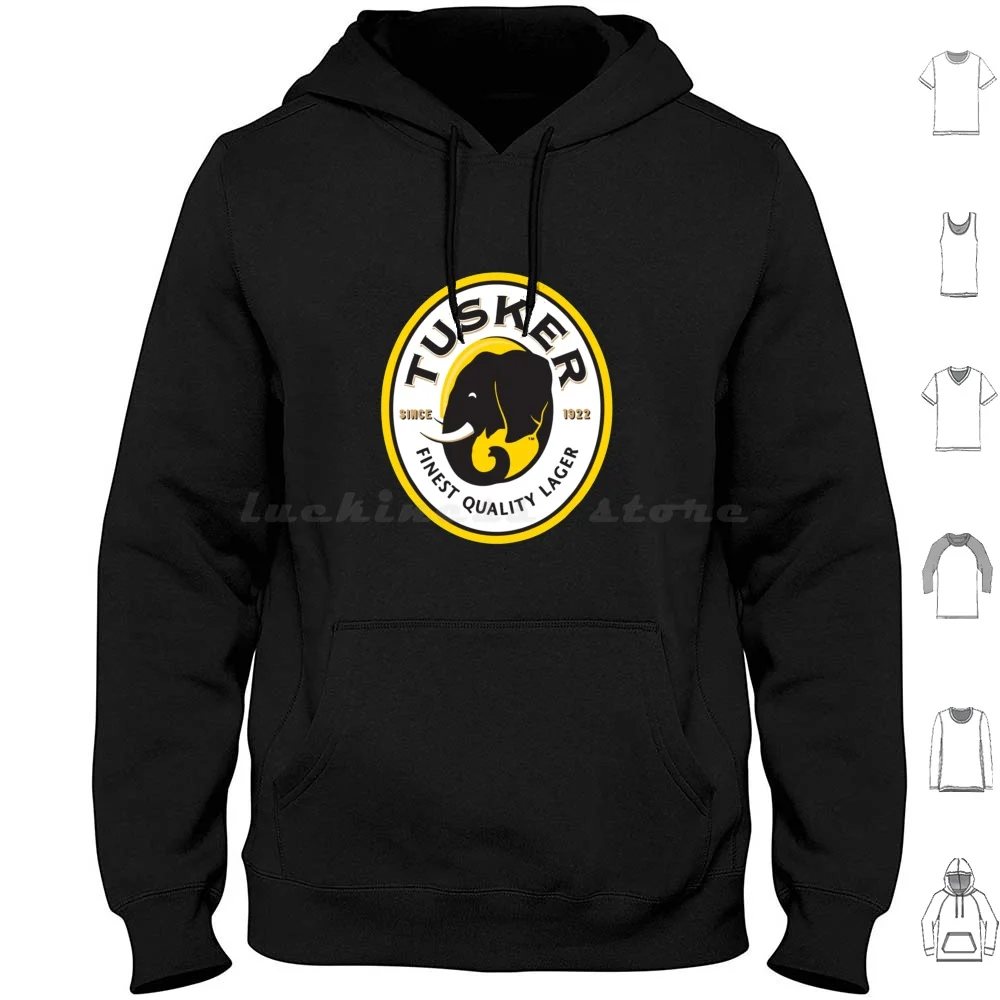 Tusker Lager Logo Essential Camiseta com capuz manga comprida Tusker Lager Logo Essential