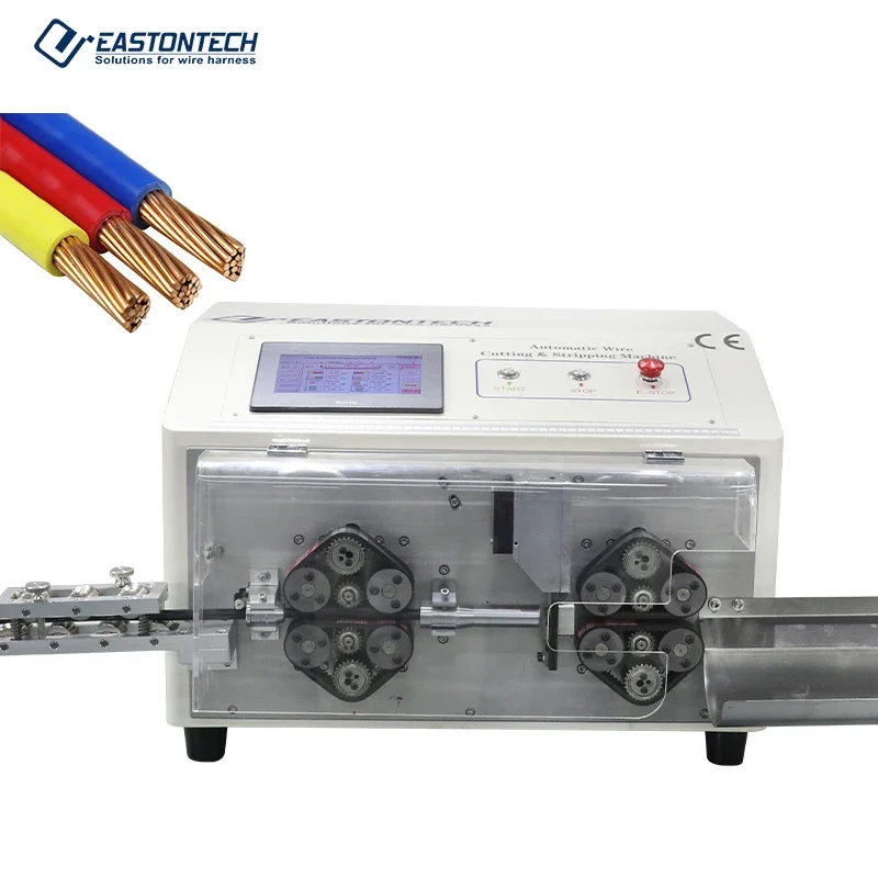 Automatic Cable Stripping Machine EW-3035 16mm2 Wire Cutting Stripping Machine With Safety Cover