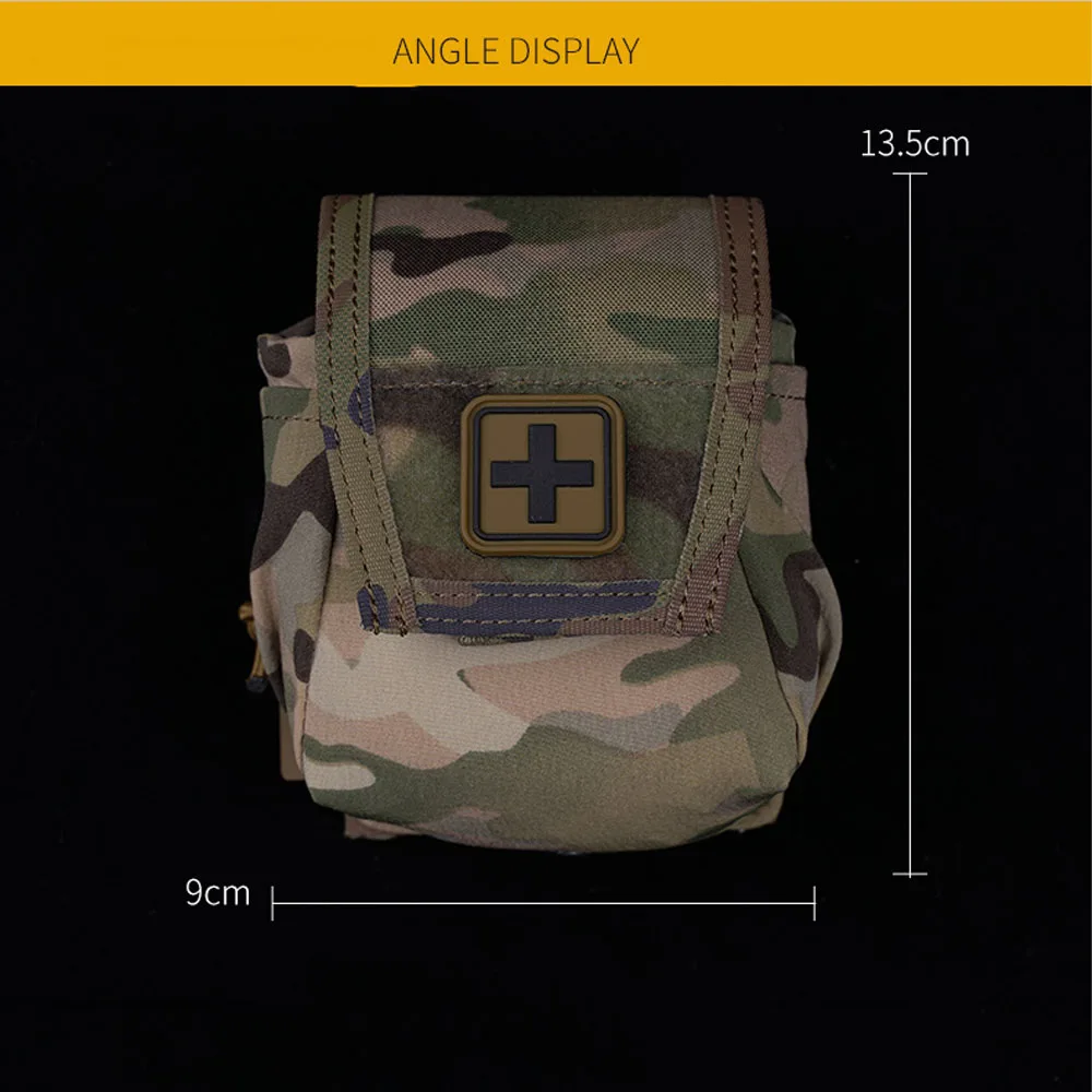 Tactical Medical Pouch Quick Release Metal Buckle Small Camo First Aid Kit Outdoor Combat Molle Hunting Accessories EDC Pouch