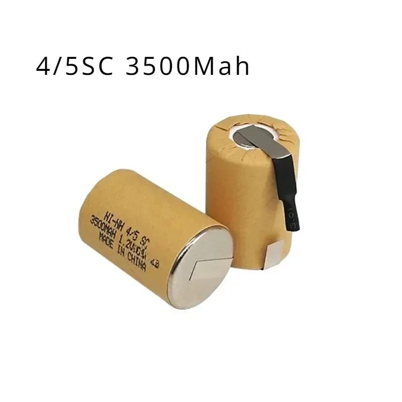 6/10/12pcs 4/5 SC 3500mah NI-MH 1.2V Rechargeable Battery with Welding Tabs for Electric Drill Screwdriver