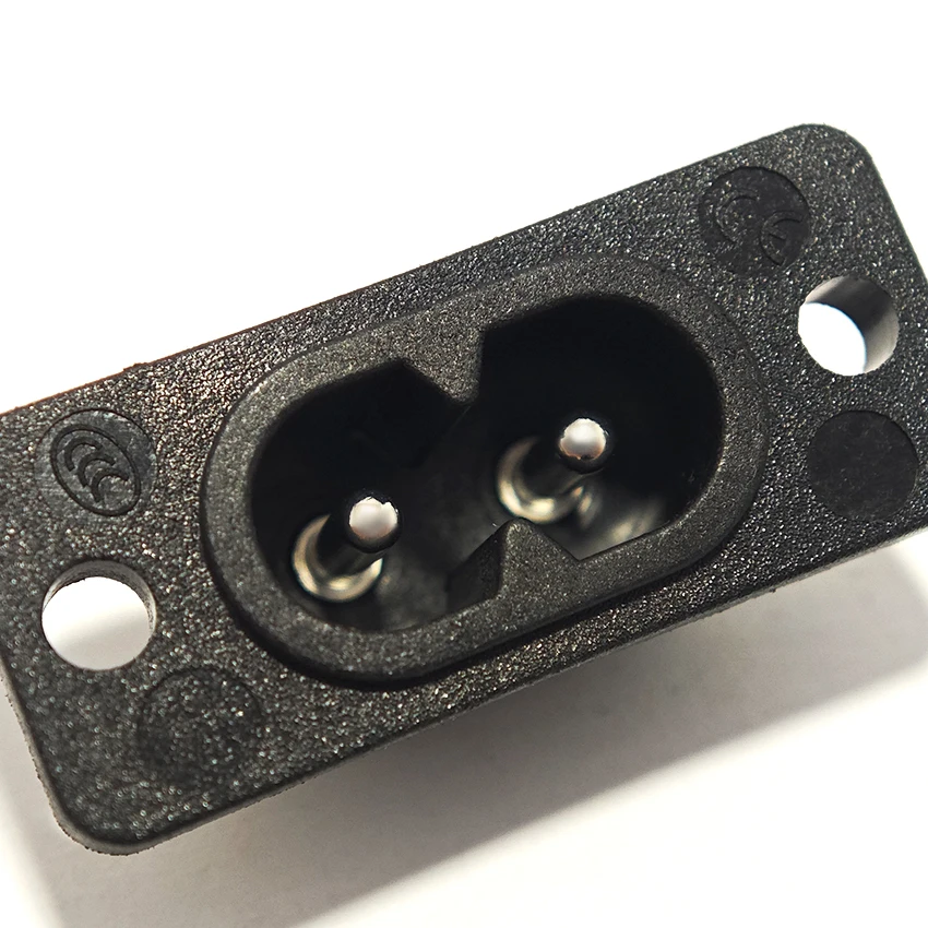 

C8 Male Power Socket C7 Female Plug Outlet Embedded Electric Connector For Small Home Appliance 8-shaped Tail Wiring Socket