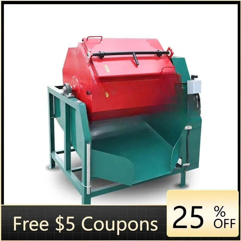 Rotary Barrel Grinding Polisher, Hexagon Octagon Tumbling Machine for Metal Parts Surface Processing