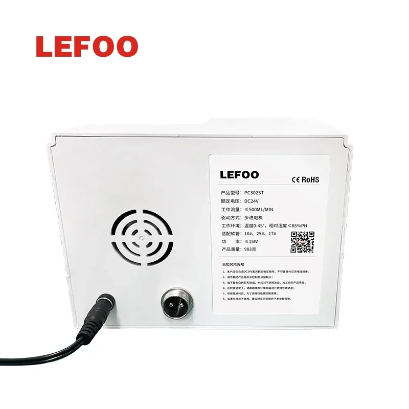 

IN STOCK NEW LEFOO Digital Display High Flow Peristaltic Pump 24V Speed Control Multi-functional Precision Head Peristaltic Dosi