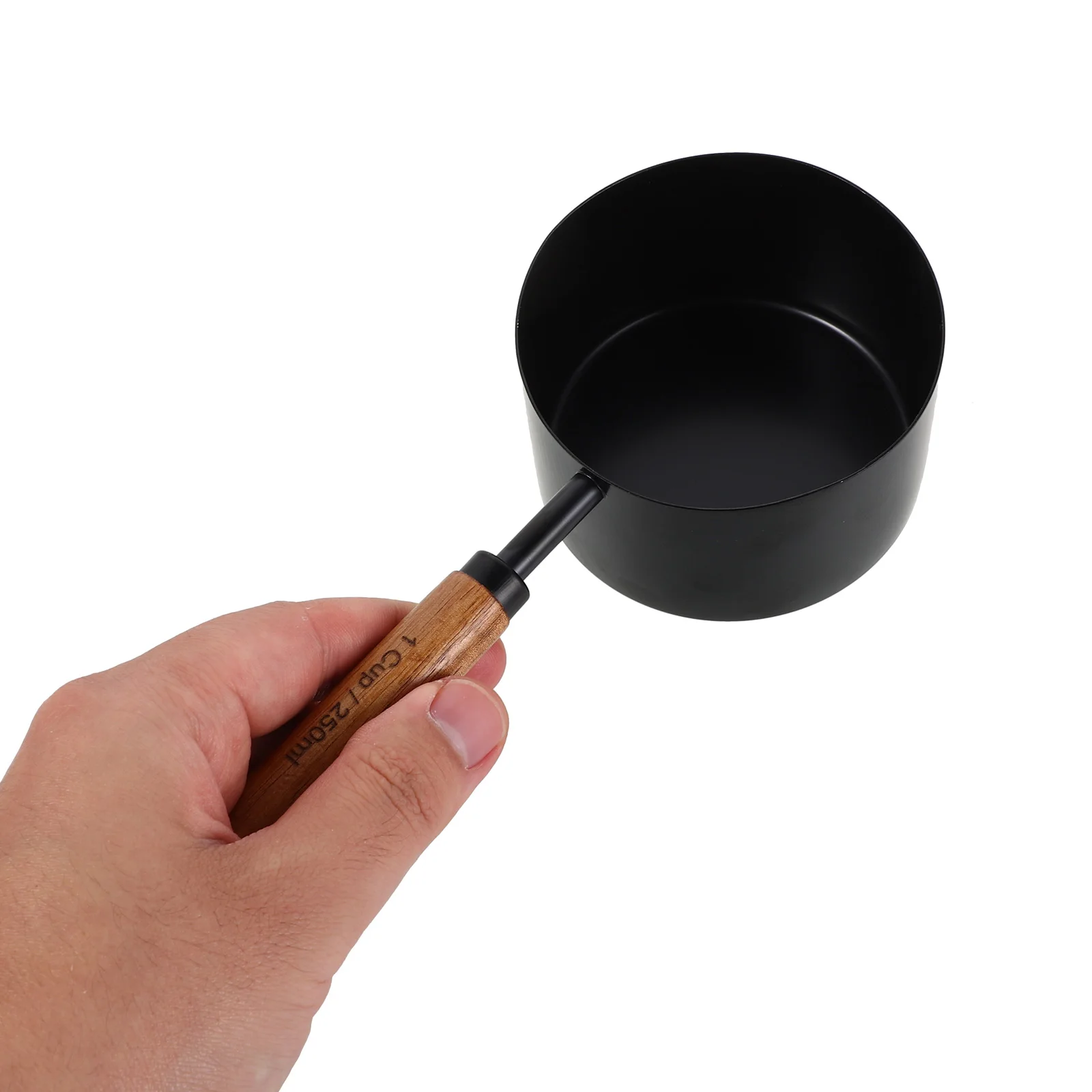 

8pcs Stainless Steel Measuring Cups Set Wood Handle Kitchen Tools Liquid Coffee Scoop Heat Resistant Easy Clean Baking