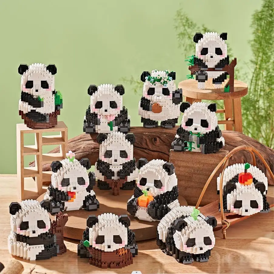 

Panda Building Blocks DIY Micro Blocks Animal Toys Diamond Bricks Toys for Kid