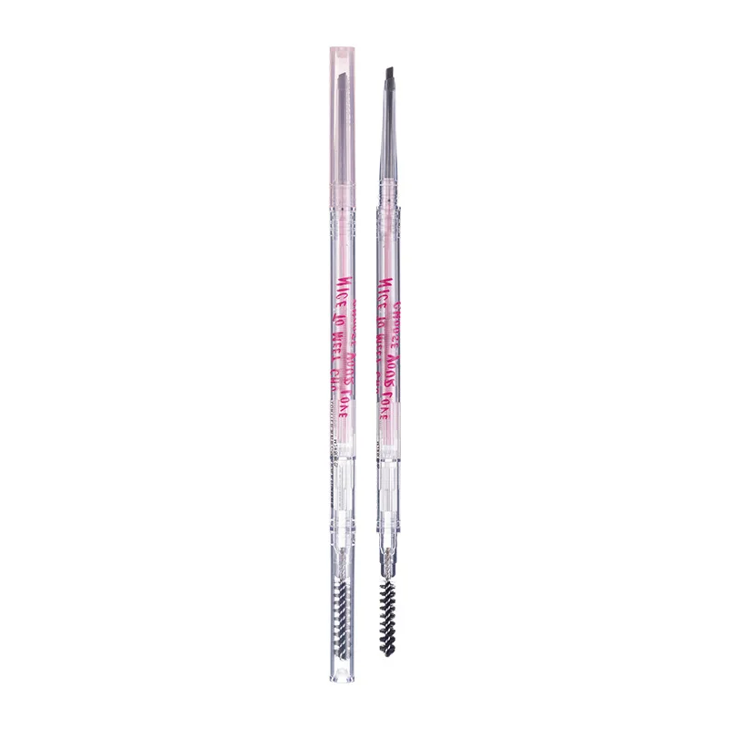 FLORTTE Dual-Ended Extra Fine Eyebrow Pencil Mood Institute Eyebrow Pencil Pink Flower Blossom Blossom Eyebrow Pencil Cosmetics