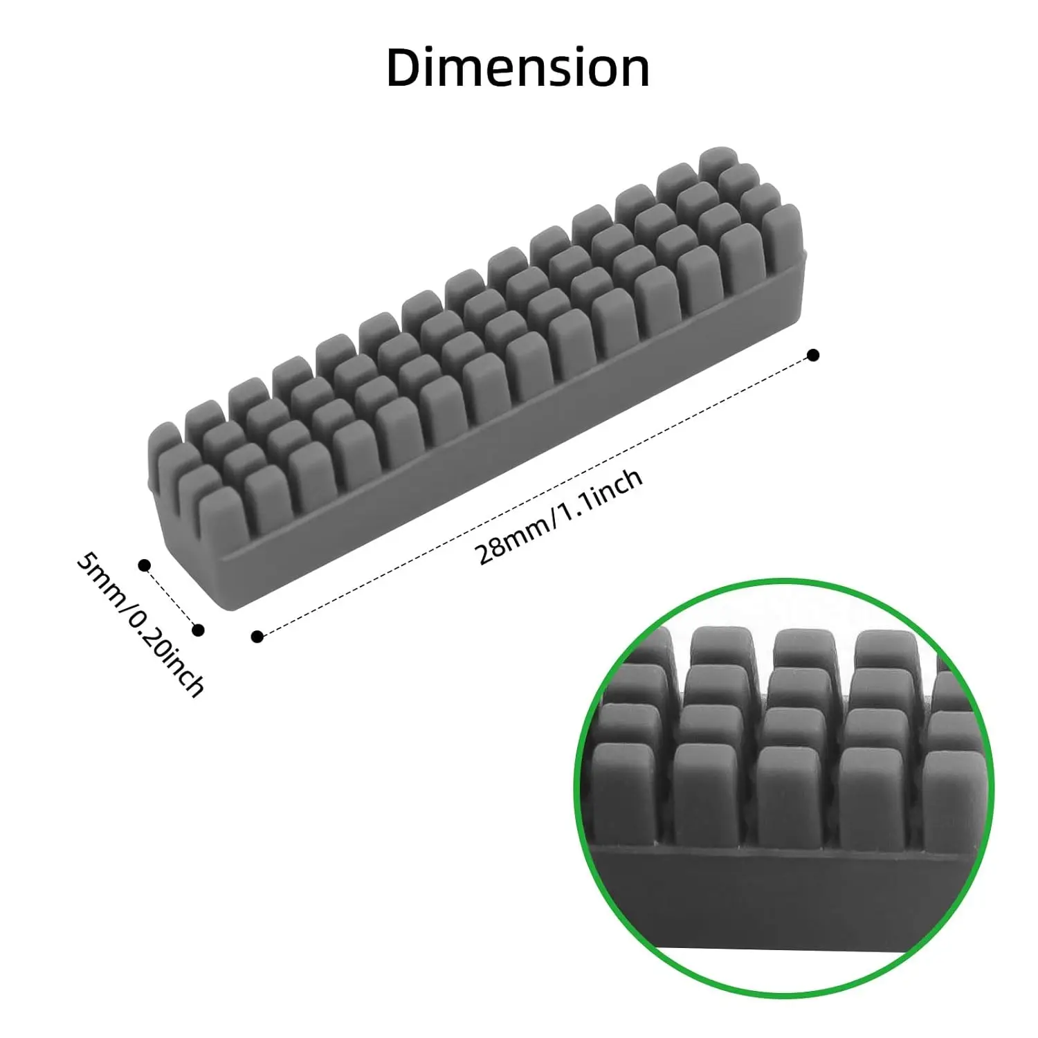 Replacement Nozzle Brush, 3D Printer Heated Bed Nozzle Cleaning Tool, Only Compatible with Bambu Lab A1/A1Mini/A2L