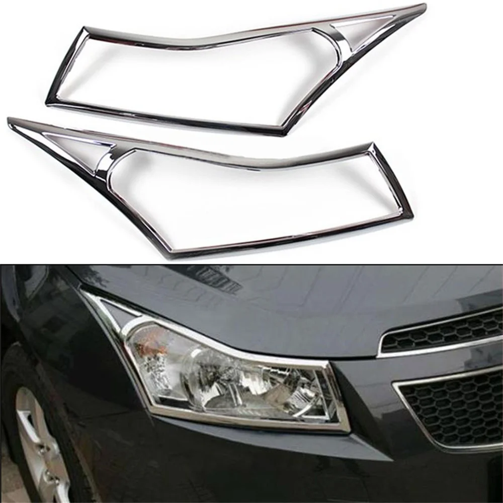 Car Styling ABS Chrome Headlamp Trim Taillight Rear Lamp Cover Decoration For Chevrolet Cruze Sedan 2009-2015