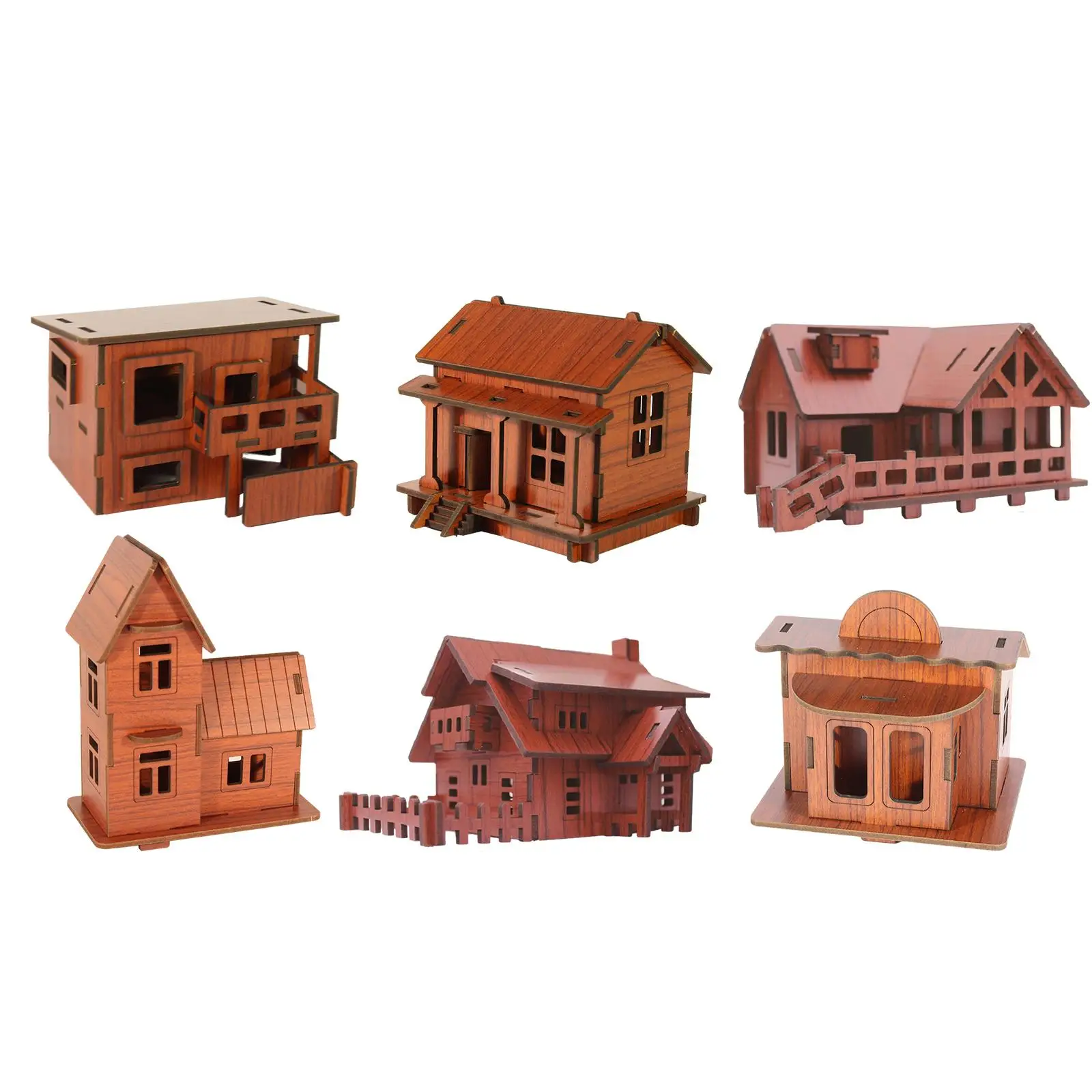 3D-puzzel Architectuur Home Decor Handwerk Onderwijs Speelgoed Hut Gebouwen 3D-puzzel voor decoratie Vakantiecadeau Volwassenen Kinderen