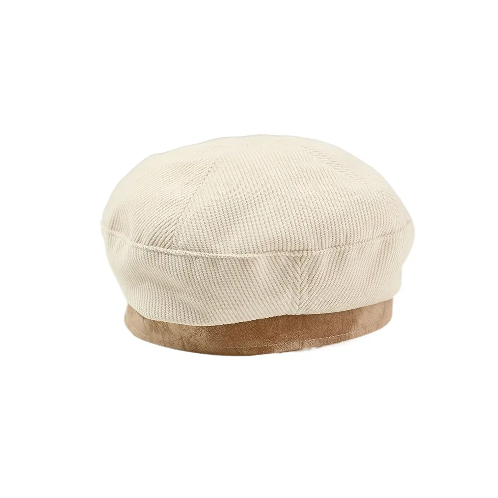 

Retro Korean Baby Beret Corduroy Sweet Beanies Cap Casual Spring Autumn Painter Hats Boys Girls