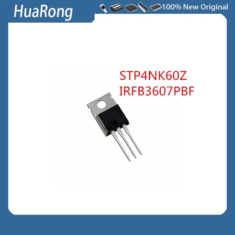 50PCS/LOT       STP4NK60Z    P4NK60Z     600V 4A       IRFB3607PBF    IRFB3607      75V 80A       TO-220AB
