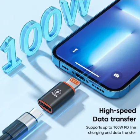 20W/120W Type C to Lightning Adapter Lightning Male to USB C Female Connector Fast PD Charging Adaptor Converter for iPhone 13 image 4