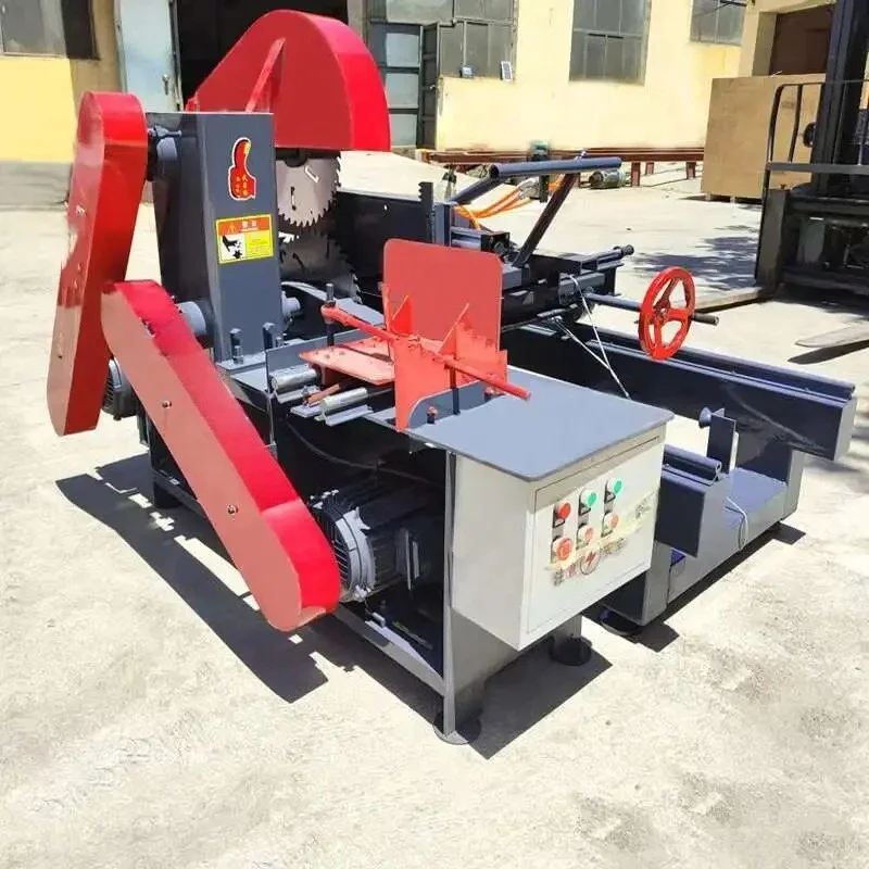 Horizontal Round Hine Log Wood Fully Automatic Cutting Board Band Push Table Saw