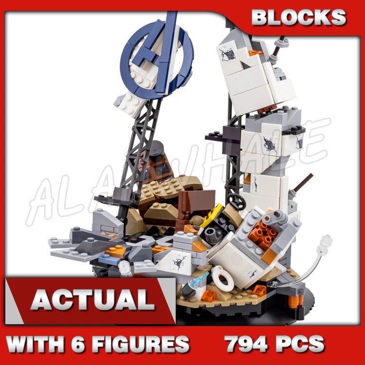 

794pcs Super Fighter Revengers End Final Battle Tower Ruins of Compound 70105 Building Blocks toys Compatible With Model