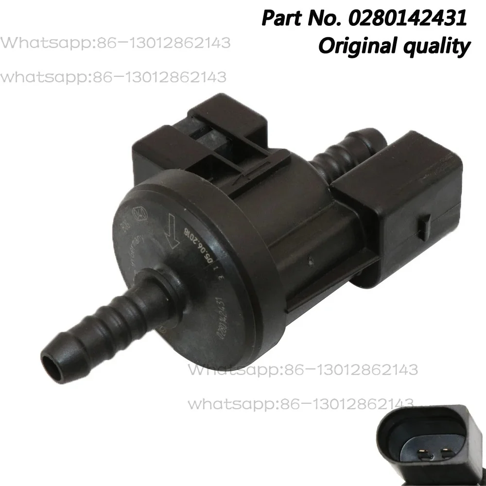 OEM 0280142431 Vapor Canister N80 Purge Valve for Volkswagen Golf Beetle Jetta Passat Audi Q7 S5 RS5 TT R8 A6 A8 06E906517A