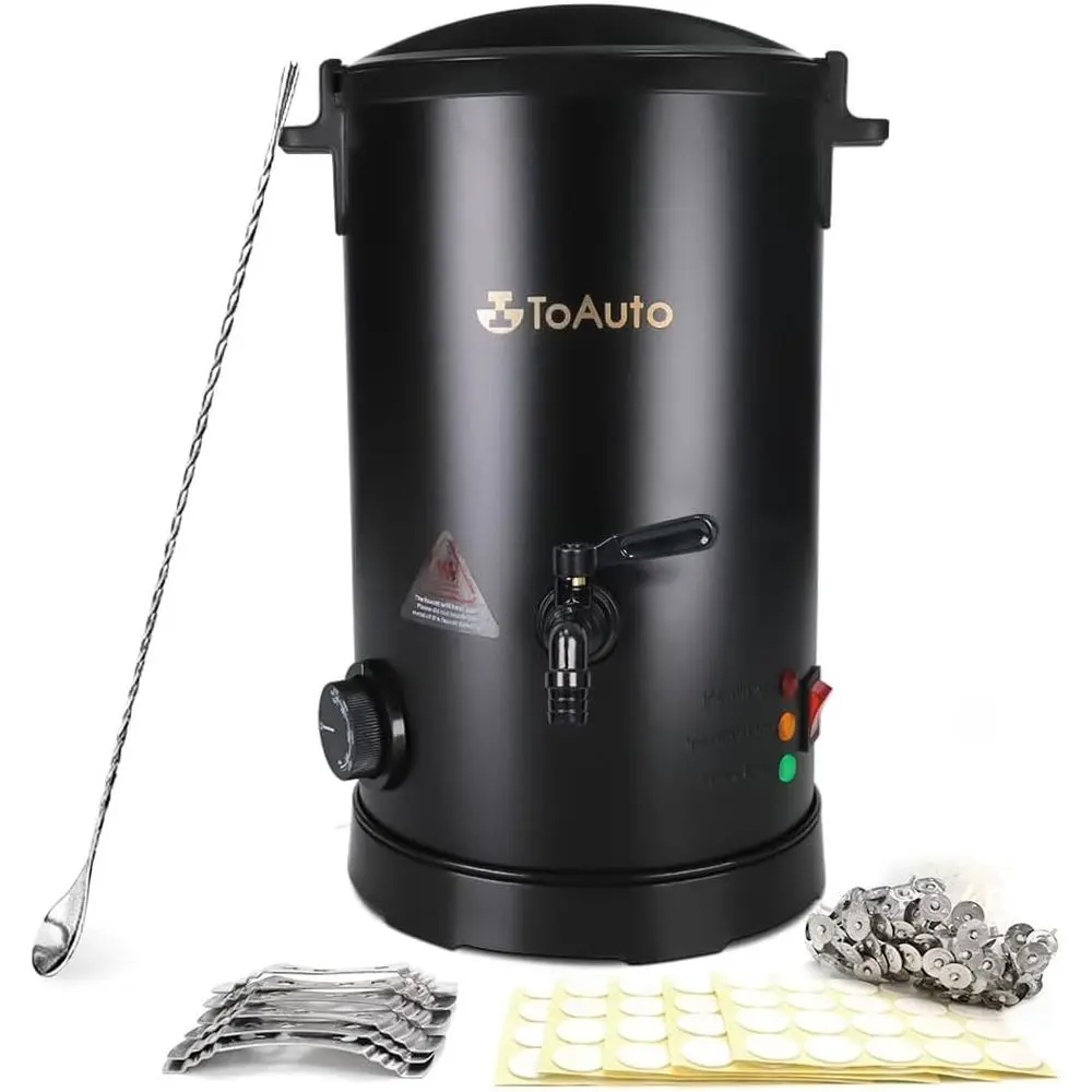 

10LB Wax Melter - Candle Wax Melting Pot with Easy Pour Spout and Temperature Control, Anti-Clog, Easy Clean