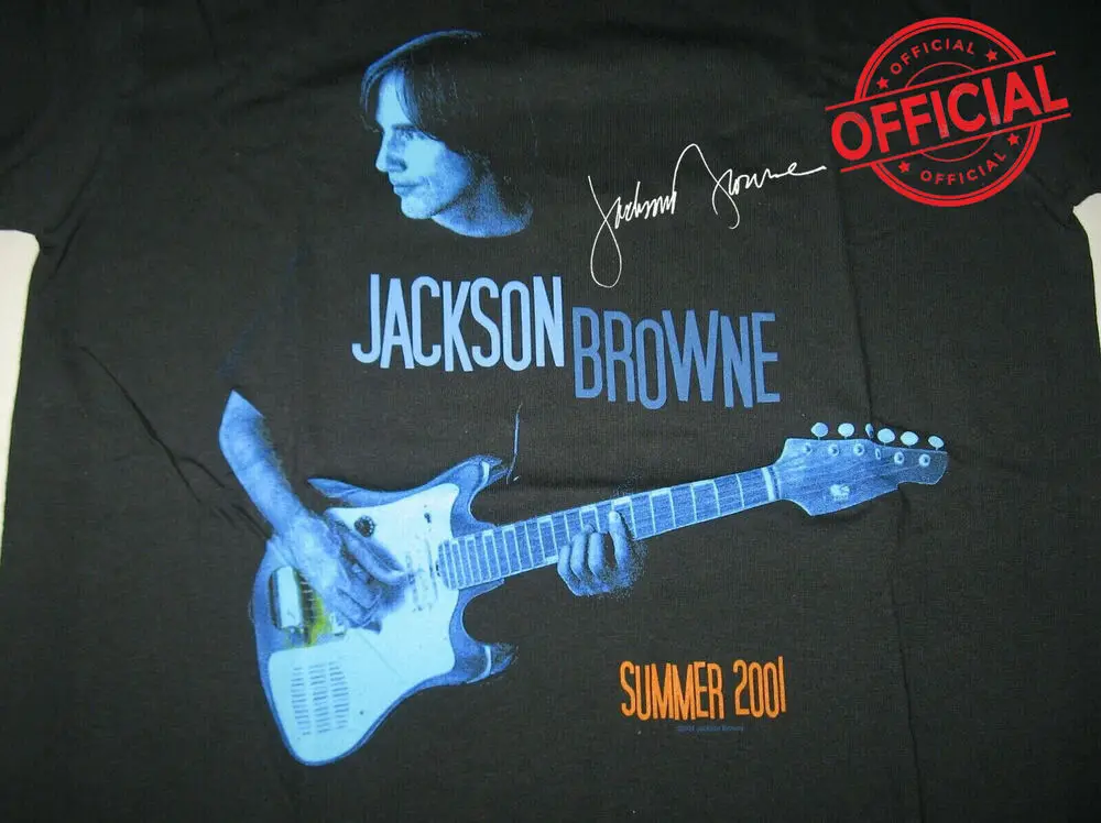 

Vintage 2001 SUMMER CONCERT Jackson Browne Shirt Black Unisex All Sizes