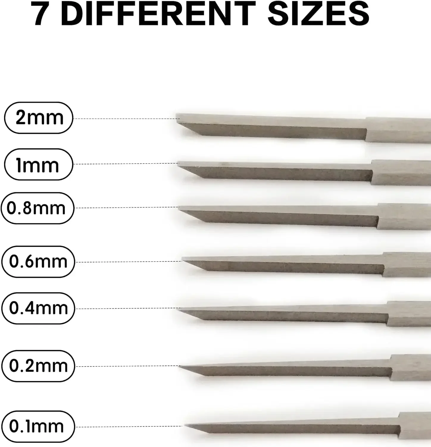 DIY Craft Engraving Chisel Set Multi Shape Sharp Blades Textured Metal Handle for Model Sculpture Wood Clay Cutting Work