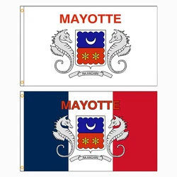 90x150cm Mayotte (local) Flag France Polyester Printed Decoration Banner Tapestry FLAGLAND