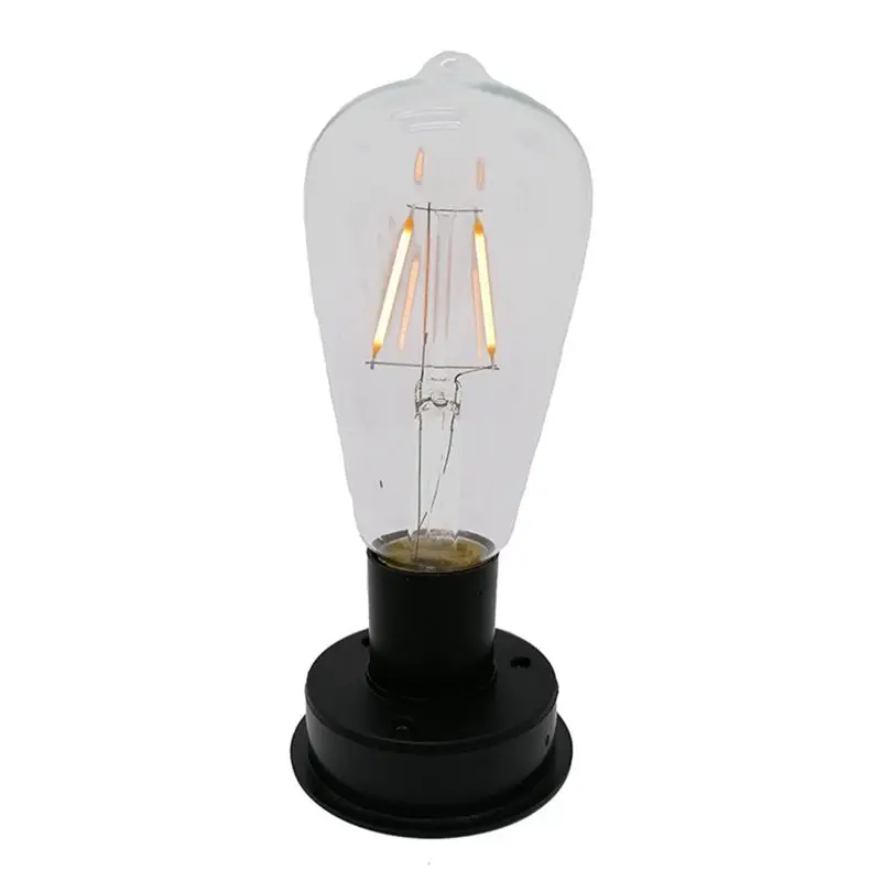 ~!DTD1016-Oct.1Pc Solar LED Filament Bulb Lamp 2800K Automatic Light Sensors Fence Night Lights for Garden Lamp(8.5cm)