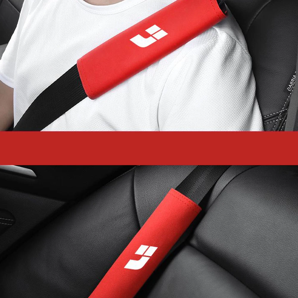 For LIXIANG L7 L8 L9 ONE SUEDE Car Seat Safety Belt Cushion Shoulder Protector Shoulder Cover Trim Accessories