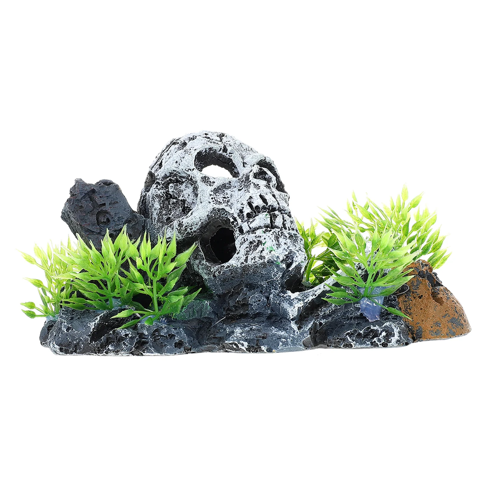 

Fish Tank Skull Accessories Skulls Halloween Decorations Tiny for Tanks Aquarium