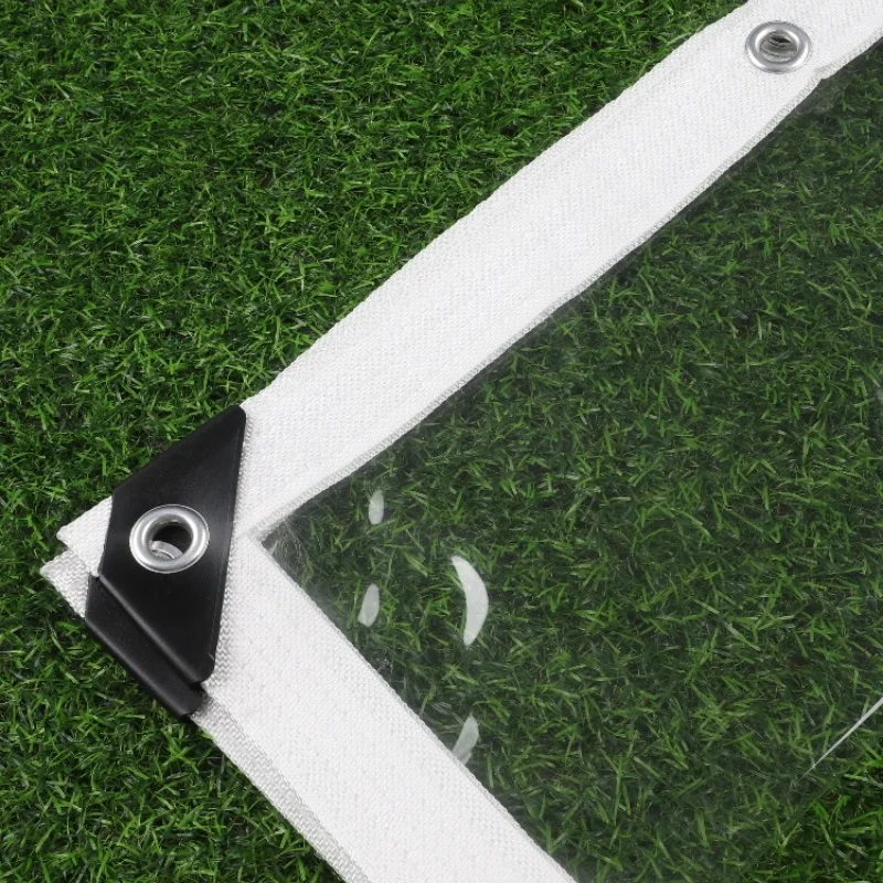 0.55mm 99.9% Transparent PVC Tarpaulin Camping Waterproof Cloth Plant Cover Cloth Outdoor Tarpaulin
