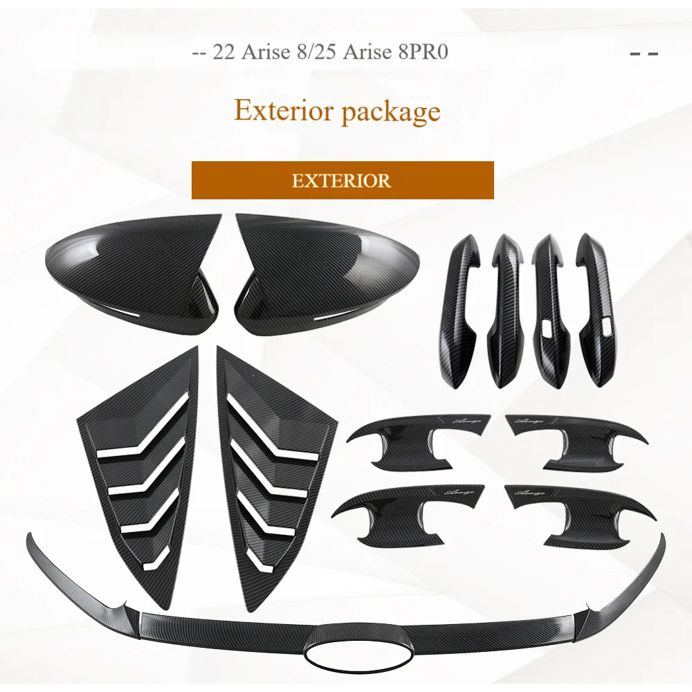 

FOR Chery Arrizo 8 2025 The door bowl handle, rearview mirror cover, rear window louver exterior decoration modified strips