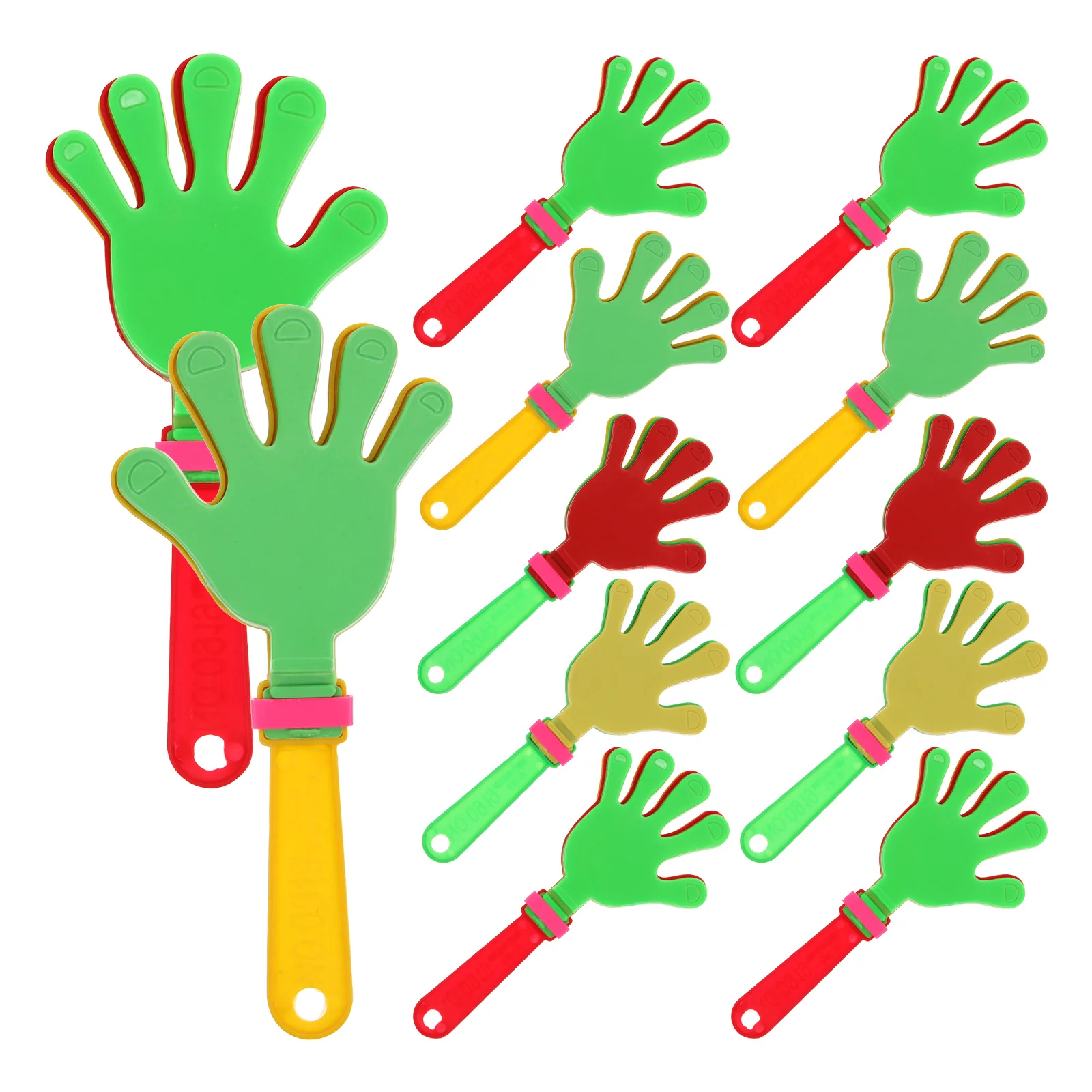12 Pcs Plastic Hands Clap Party Supplies Noisemaker Applause Maker for Carnivals Concerts Team Sports