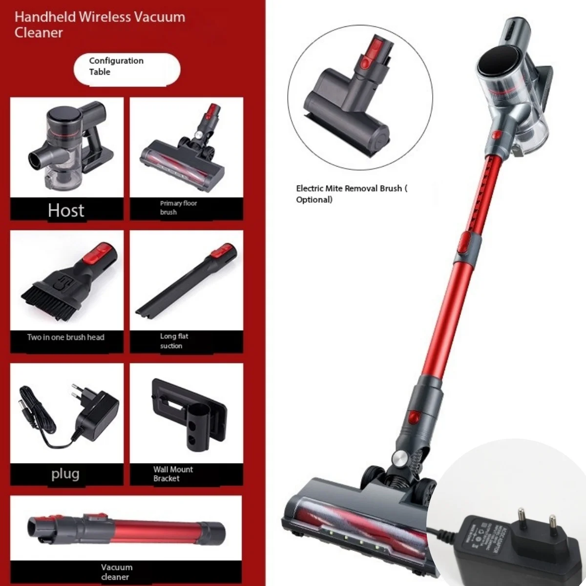 Vacuum Cleaner 1PC Handheld Wireless Bending Tube Household High Power Unlimited Cleaning Suction and Drag Integrated