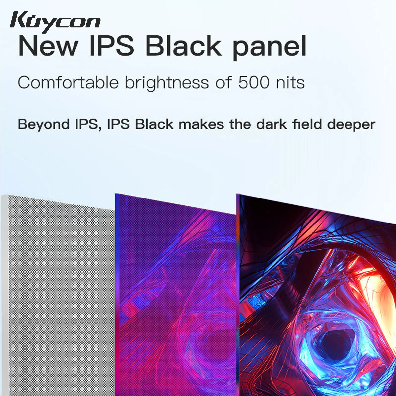 New Kuycon G32P 32-Inch Computer Monitor Eyecare Compective Gaming PC Display With Lifting Rotary Stand High Refresh Rate Office