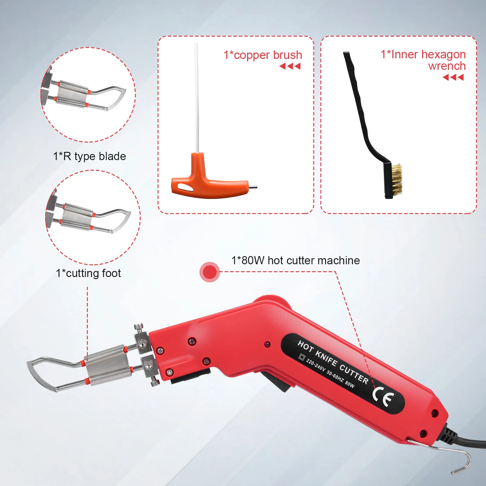 Foam Cutter Electric Hot Knife Thermal Cutter Hand Held Heat Cutting Machine for DIY Cutting Tools