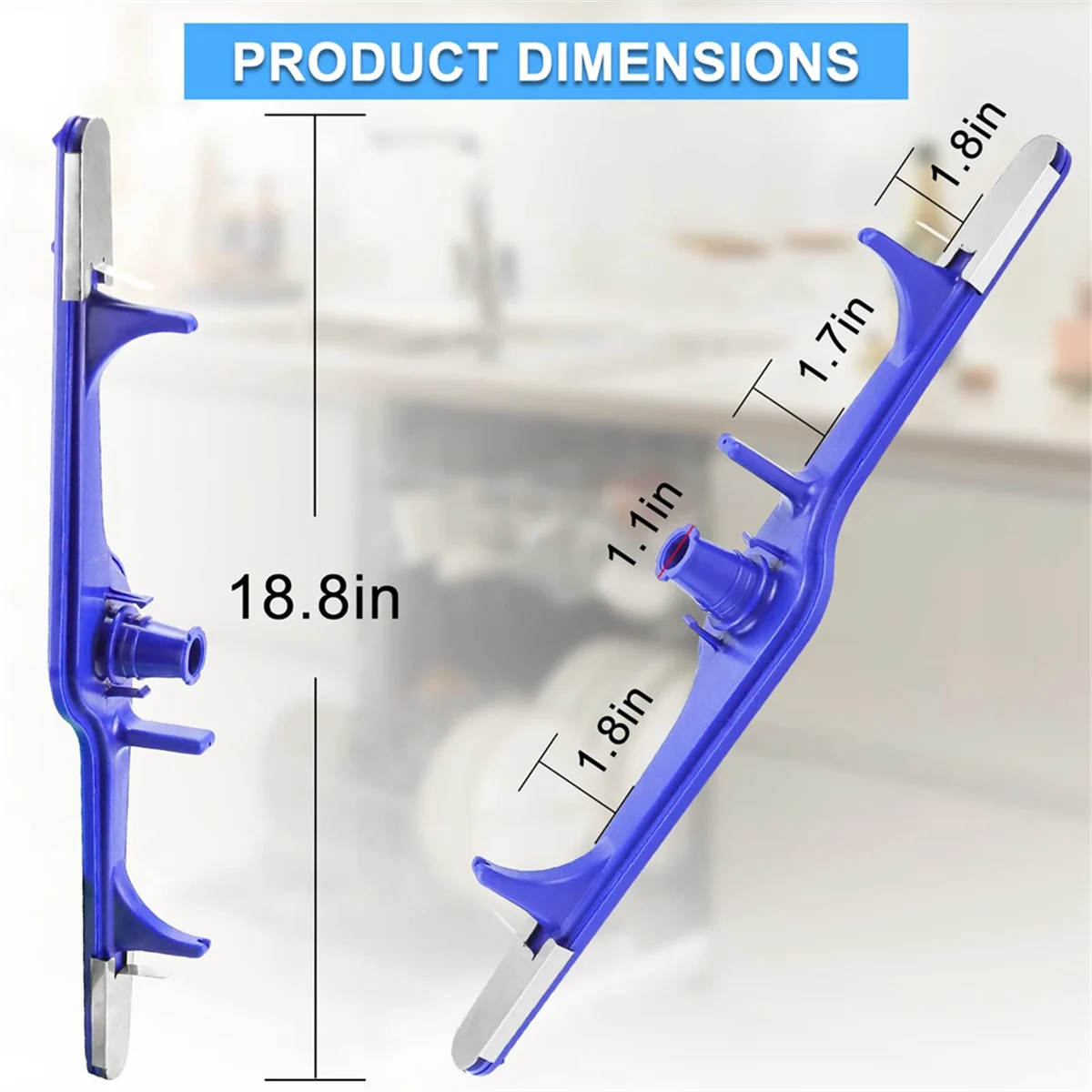 Lava-louças braço inferior para máquina de lavar louça, Substitui 154568001 154414101 154568002 5304517203