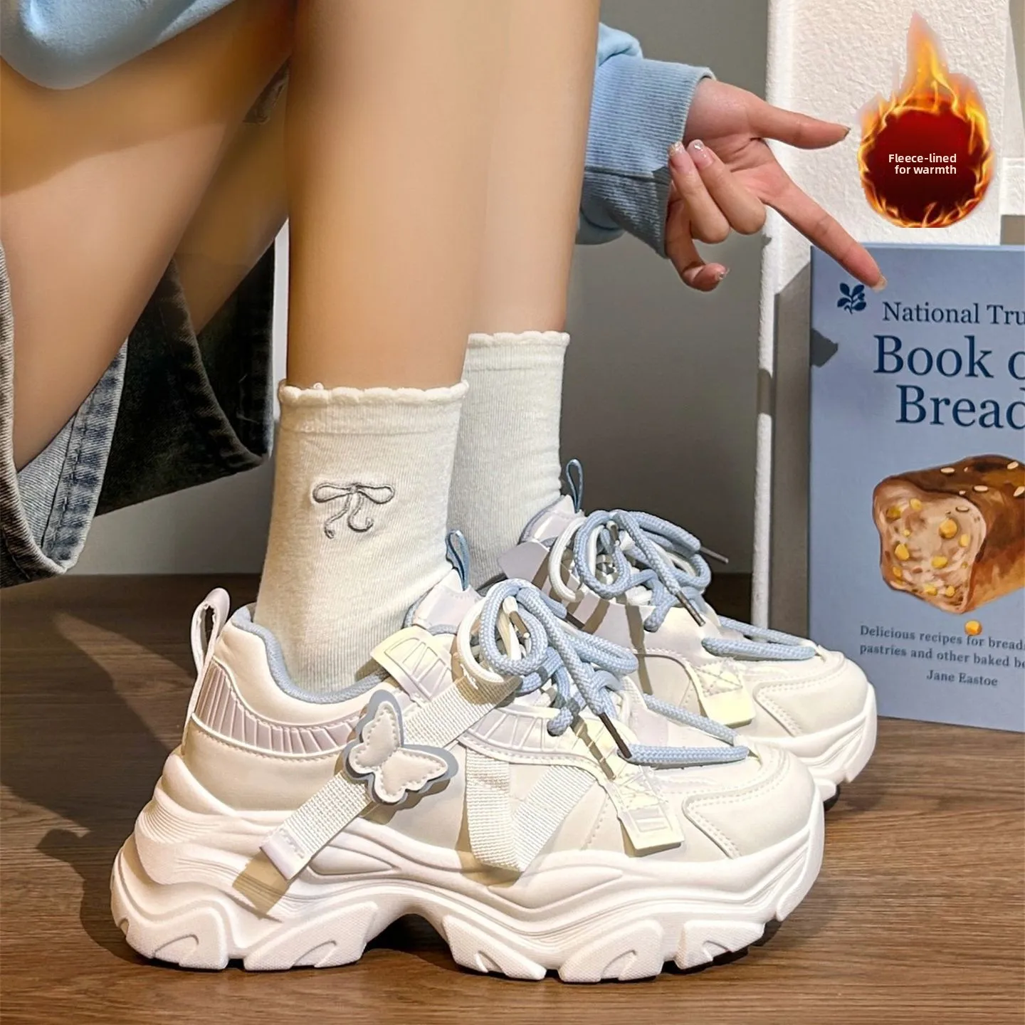 

Легкие женские кроссовки на толстой подошве в стиле Dad Shoes, модные спортивные туфли в повседневном стиле, водонепроницаемые, на резиновой платформе