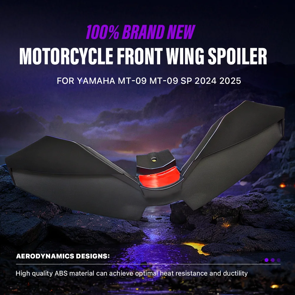 For Yamaha MT-09 MT09 MT 09 SP 2024-2025 Motorcycle Fairing Fixed Wing Modified Spoiler Front Aerodynamic Side Winglet Aileron