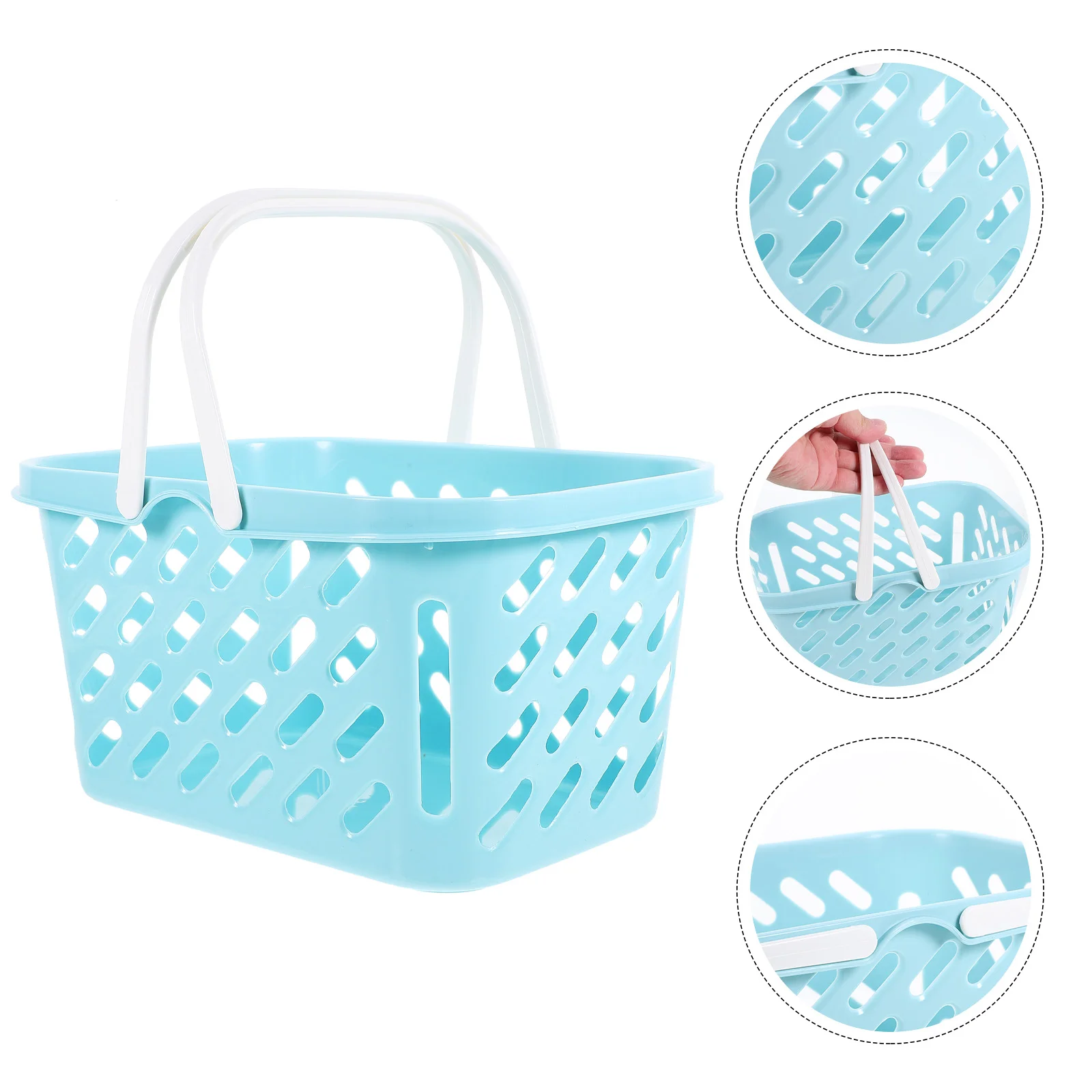 Household Home Shopping Basket Storage Crate Abs Small Plastic Baskets Organizer