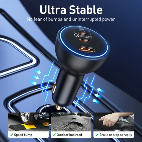 Зарядное устройство Baseus 160W QC 5.0 USB Type C для быстрой зарядки iPhone — изображение товара