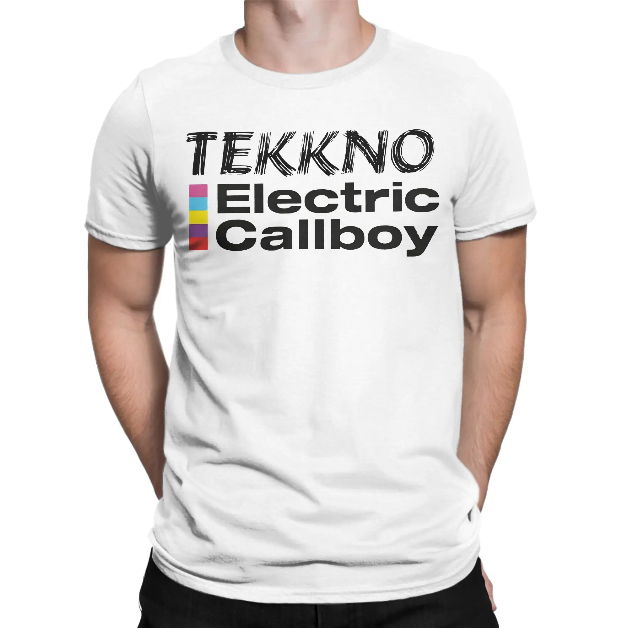 Funny Electric Callboy German Metal Band  Tshirts Unisex 100%Cotton Short Sleeve  Crewneck Summer Clothes