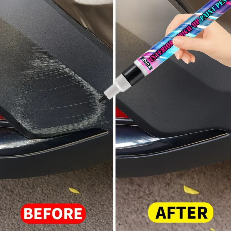 Vehicle Plastic Repair Paint Pen: Eliminates Scratches & Enhances Shine for All Plastic Surfaces