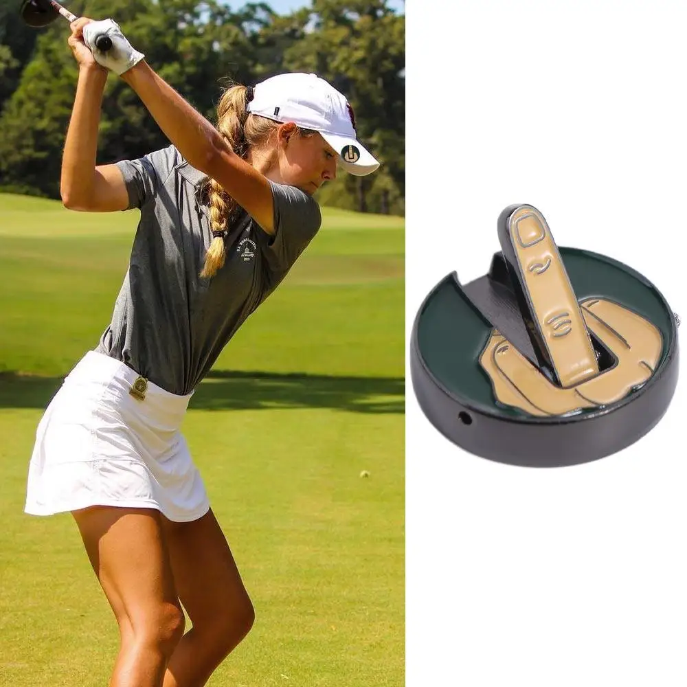 Funny Golf Balls Middle Finger Golf Ball Marker Ball Marker Middle Finger Funny Golf Ball Markers Green Metal Golf Ball Marker