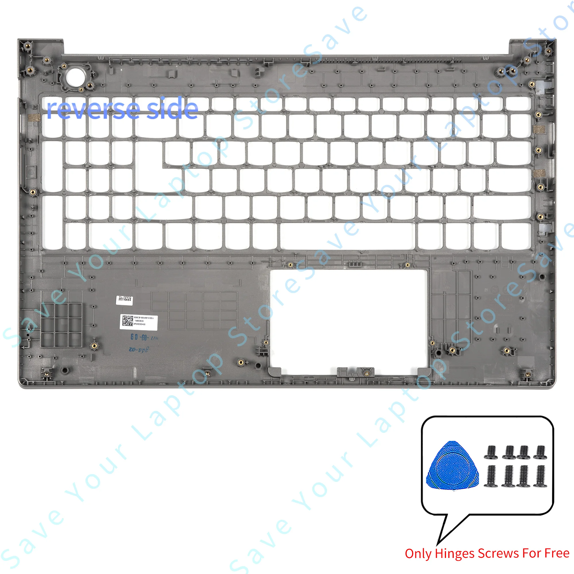 Imagem -04 - Tampa Traseira para Thinkbook 15 g2 Itl 15-g2 Parte Superior Traseira Dobradiças da Moldura Frontal Palmrest Substituir as Tampas Inferiores Novo